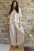 Basso Shirring Balloon Pant Stone